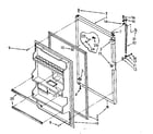 Kenmore 1068676380 refrigerator door parts diagram