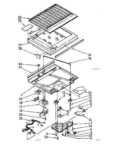 Compartment separator parts
