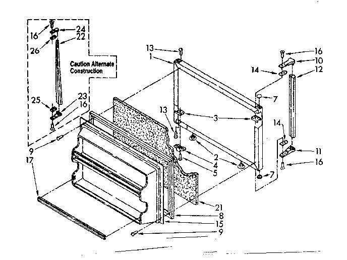 Freezer door parts