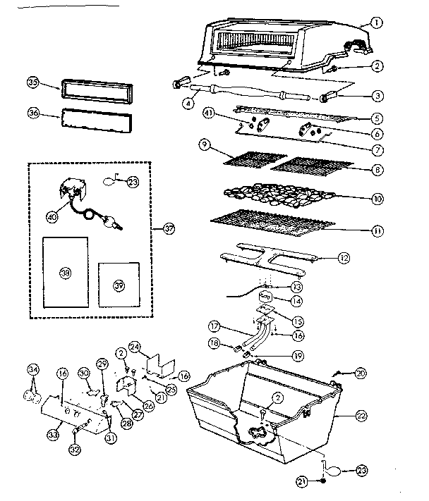 Grill and burner