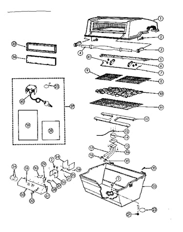 Grill and burner