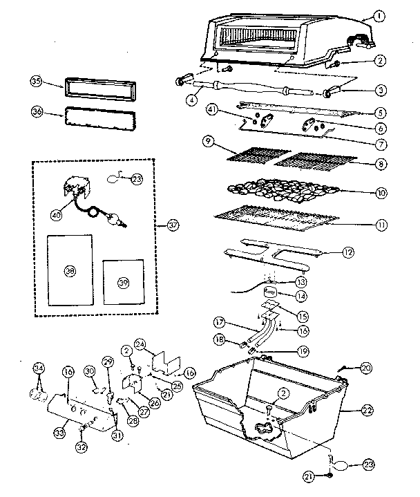 Grill and burner