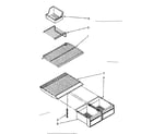 Kenmore 1068768103 shelf parts diagram