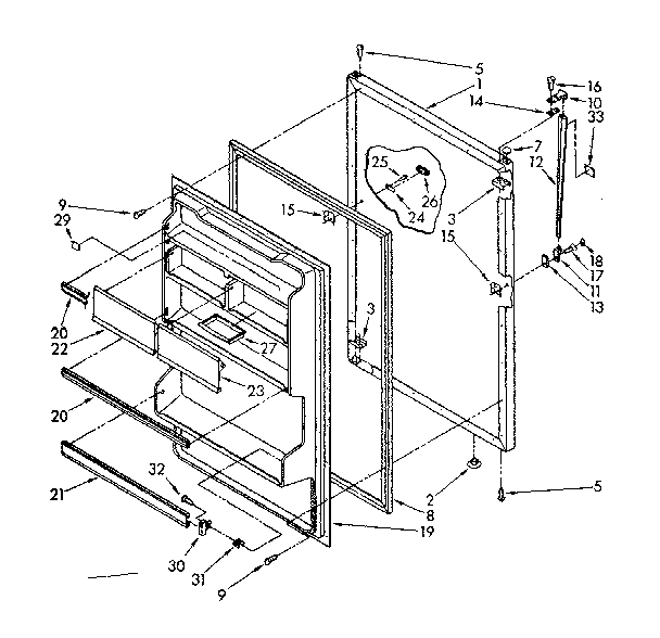 REFRIGERATOR DOOR PARTS