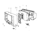 LXI 56240801650 cabinet exploded view and repair parts list diagram