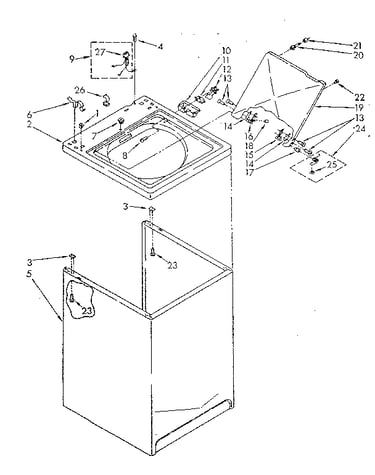 Top and cabinet parts