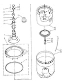 Agitator, basket and tub parts