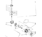 Kenmore 11082682300 brake, clutch, gearcase, motor and pump parts diagram