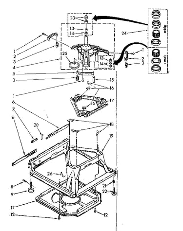 Machine base parts