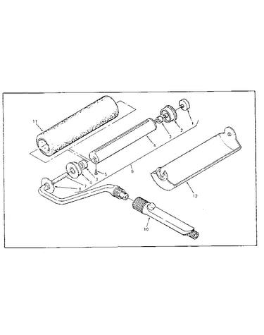 9" roller assembly