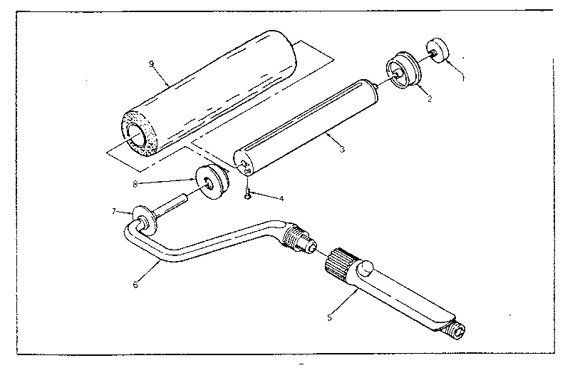 9" roller assembly