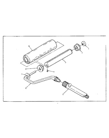9" roller assembly