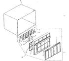 Kenmore 2538740651 cabinet and front panel parts diagram