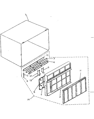 Cabinet and front panel parts