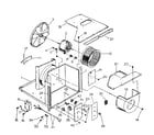 Kenmore 2538740651 electrical system and air handling parts diagram