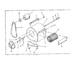 Kenmore 610742021 blower assembly diagram