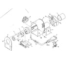 Kenmore 610742040 blower assembly diagram