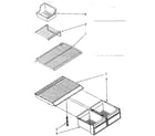Kenmore 1068768151 shelf parts diagram