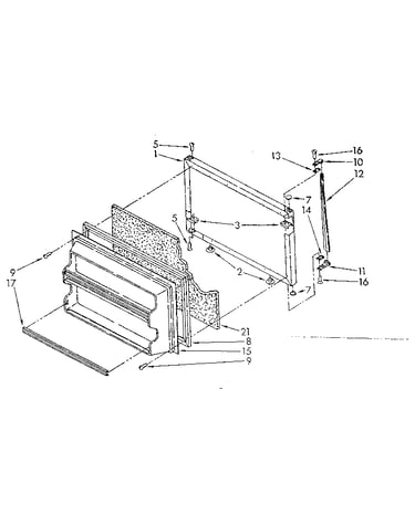 Freezer door parts