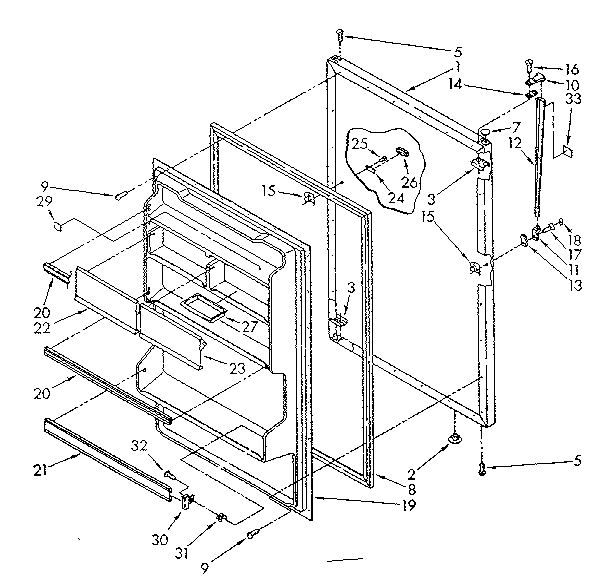 REFRIGERATOR DOOR PARTS