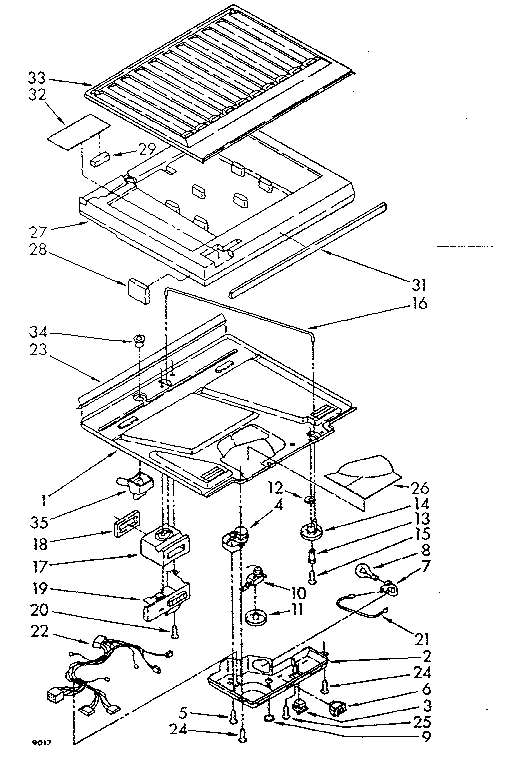 Compartment separator parts