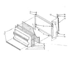 Kenmore 1068768130 freezer door parts diagram