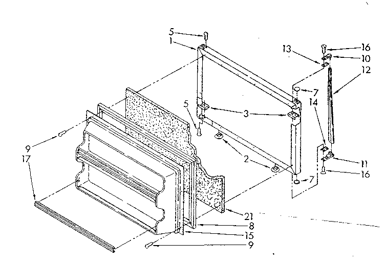 Freezer door parts