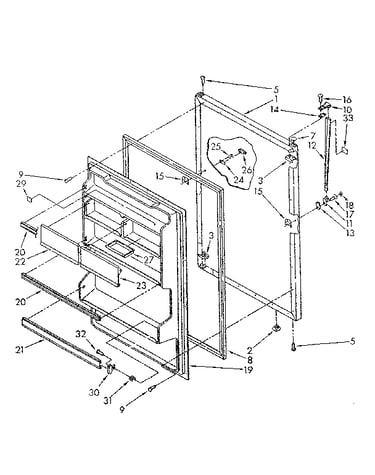 Refrigerator door parts