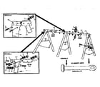 Sears 512725520 a-frame hardware bag #93709 diagram