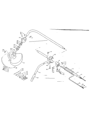 Throttle, driving shaft, cutter head, tools and accessary