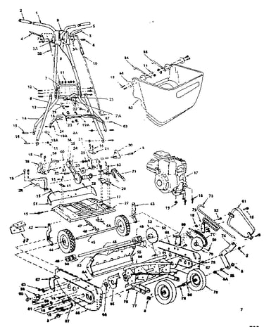 Front throw reel mower