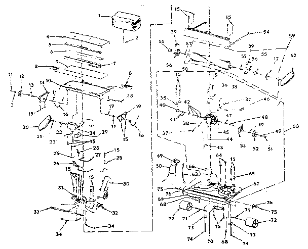Nozzle and motor assembly