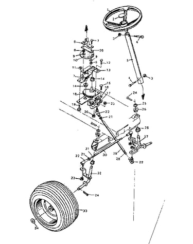 Steering replacement parts