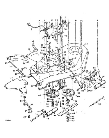 Replacement parts blade housing lower half
