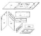 Kenmore 2729605680 wood parts diagram