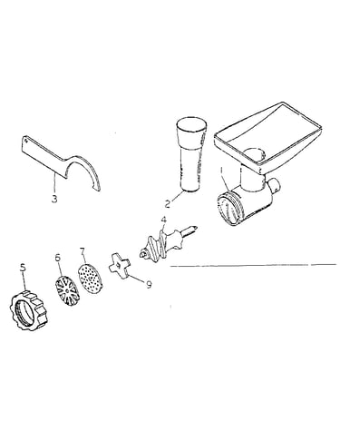 Food grinder head
