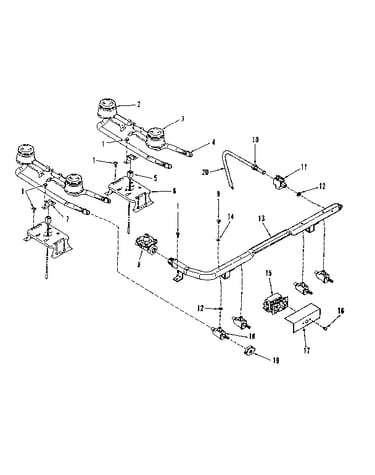 Top burner section