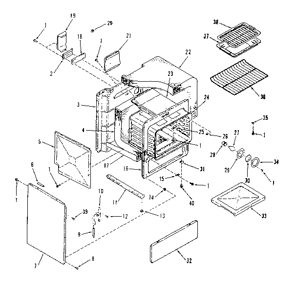 Oven body section