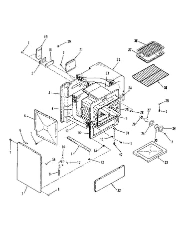 Oven body section
