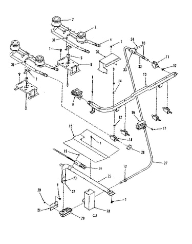 Burner section