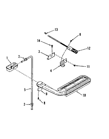 Upper oven burner section