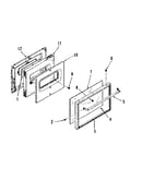 Oven door section