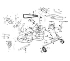 Craftsman 536255113 mower deck diagram
