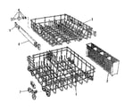 Kenmore 5871506180 rack assemblies diagram