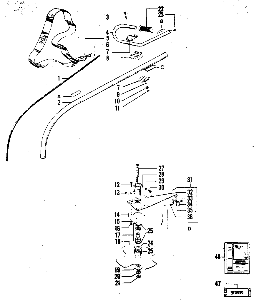 Drive shaft and cutting head