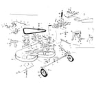 Craftsman 53696320 mower deck diagram