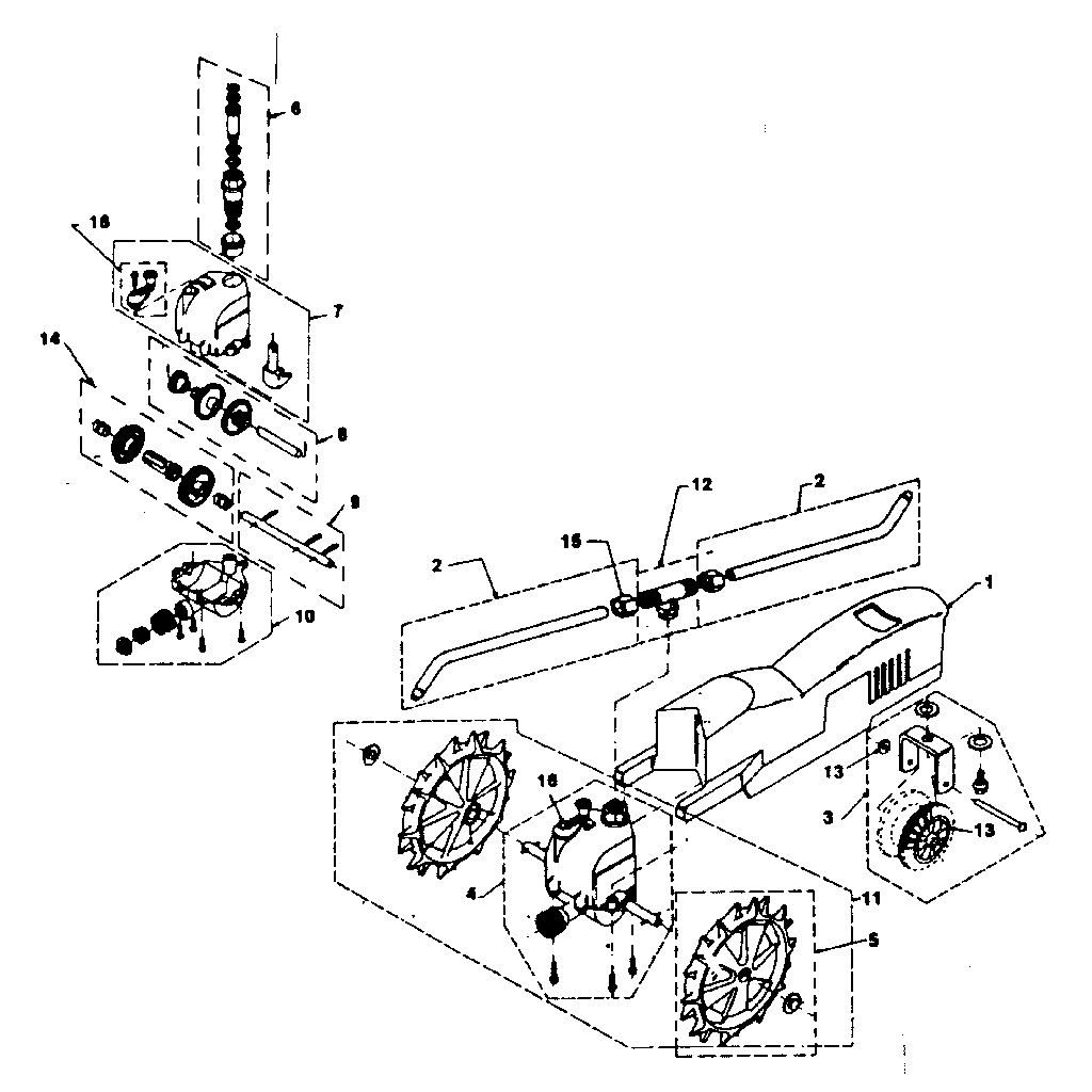Motor and wheel assembly