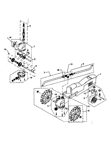 Motor and wheel assembly