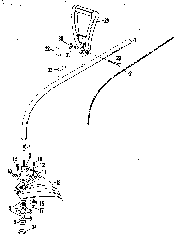 Drive shaft and cutter heaf