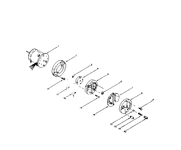 Motor and pump assembly